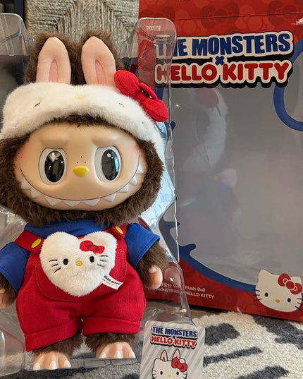 THE MONSTERS x Hello Kitty vinyl plush doll 38cm detail view