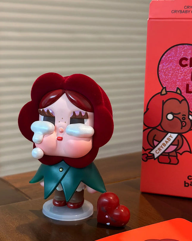 Crybaby Crying For Love Series Classic Rose vinyl figure 7cm front view