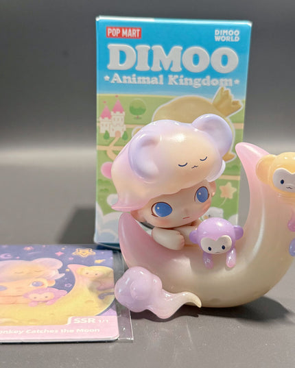 Dimoo Animal Kingdom Series Monkey Catches the Moon Secret PVC figure 6–8cm