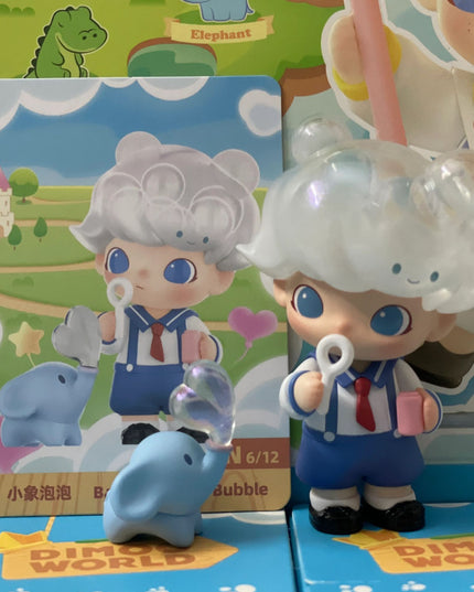 Dimoo Animal Kingdom Series Baby Elephant Bubble PVC figure 6–8cm