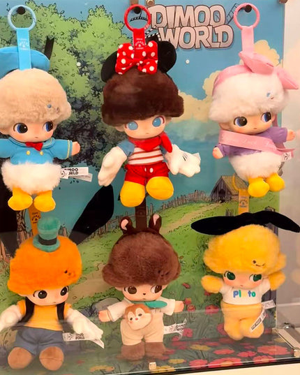 Dimoo World Disney Series 6 confirmed figures vinyl plush keychain set 16cm