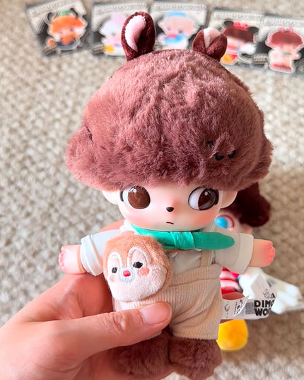 Dimoo World Disney Series Chip And Dale vinyl plush keychain 16cm