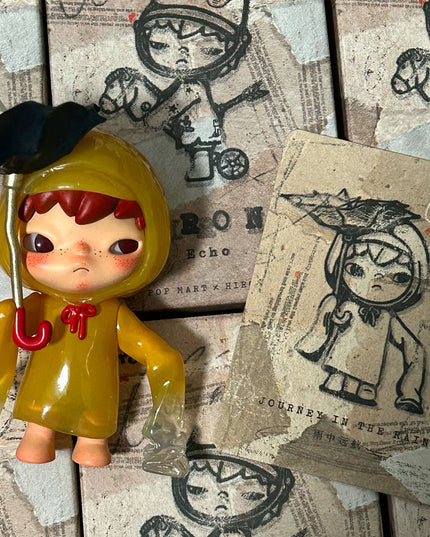 Hirono Echo Series vinyl figure Journey in the Rain character front view