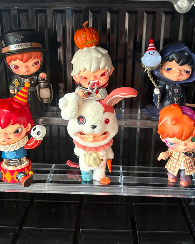 Hirono Monsters Carnival Series vinyl figure 6-9cm all 6 confirmed figures front view