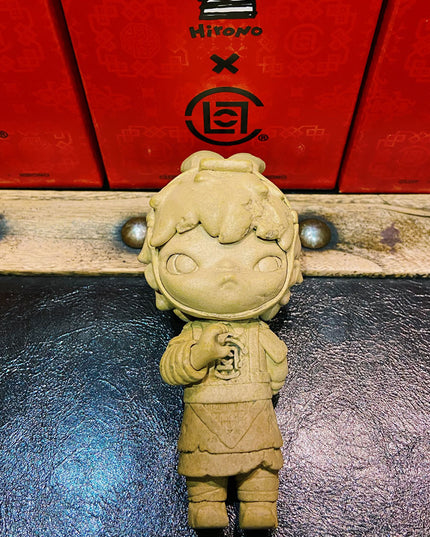 Hirono x CLOT Series vinyl figure 13cm Terracotta Army character front view