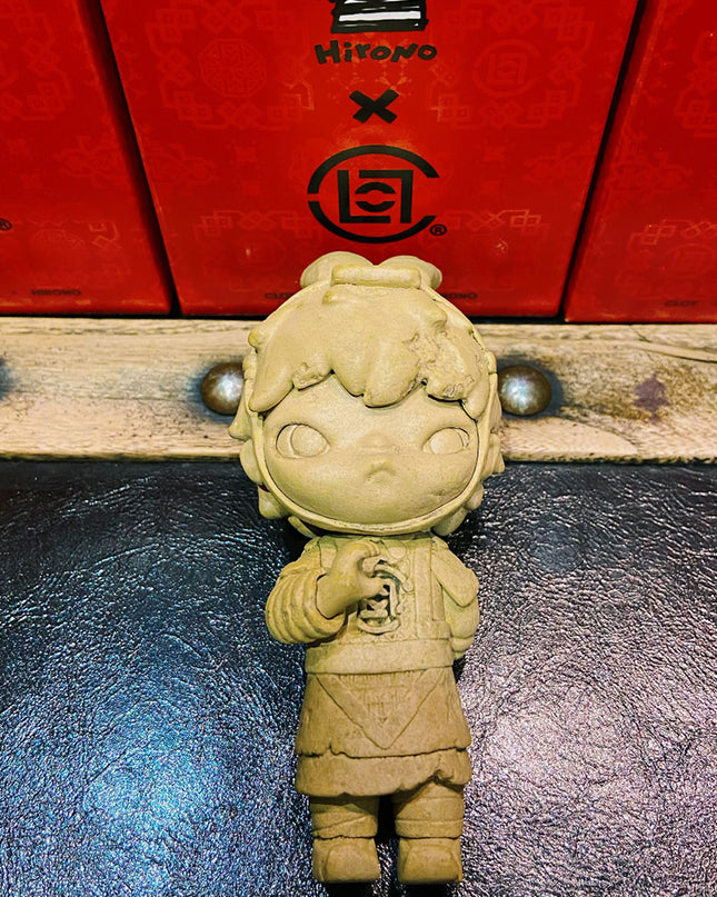 Hirono x CLOT Series vinyl figure 13cm Terracotta Army character front view