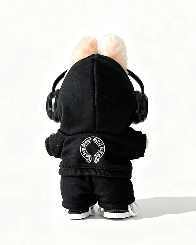 Labubu Chrome Hearts Inspired 6-Piece Streetwear Set 17cm