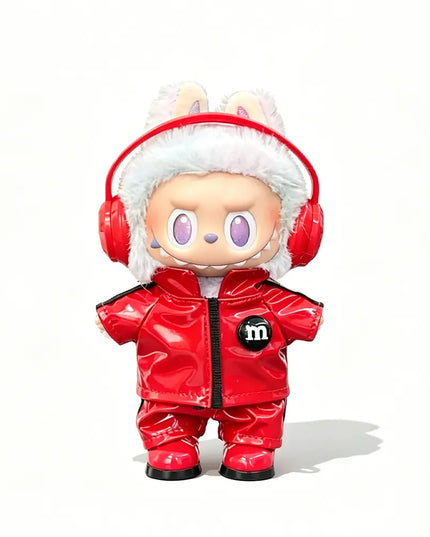 Labubu Leather Jacket 3-Piece Moto Set 17cm