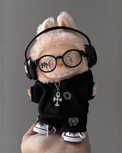 Labubu Chrome Hearts Inspired 6-Piece Set - Shoes and accessories