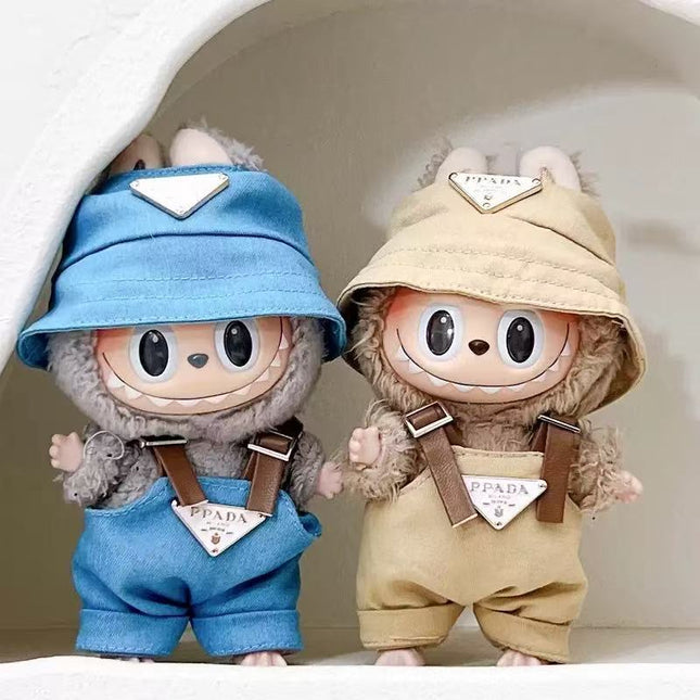 Labubu Triangle Hat Overalls Set - Styling detail