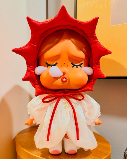 POP MART MEGA CRY BABY Morning Lazy Series 400% Figure detail view
