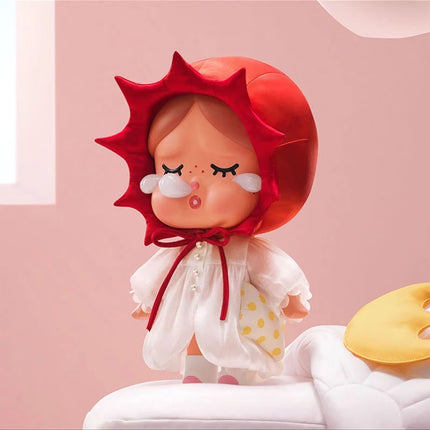 POP MART MEGA CRY BABY Morning Lazy Series 400% Figure side view