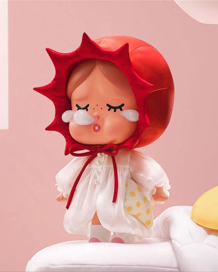 POP MART MEGA CRY BABY Morning Lazy Series 400% Figure side view