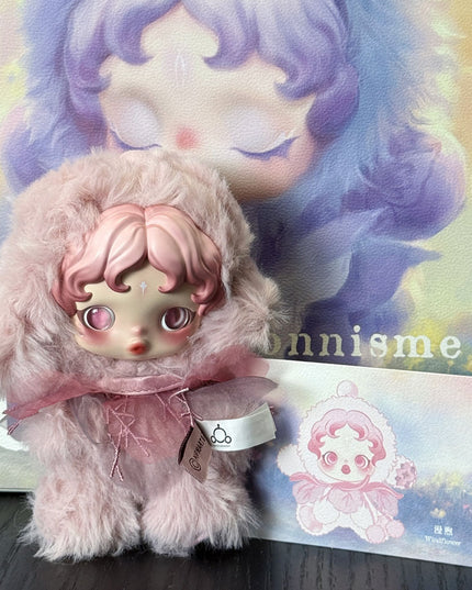 Skullpanda L'impressionnisme Series vinyl plush pendant 13.5cm Windflower character front view