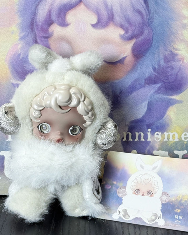 Skullpanda L'impressionnisme Series vinyl plush pendant 13.5cm Mist character front view