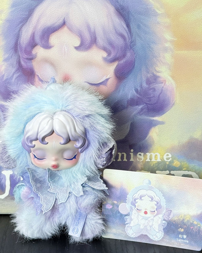 Skullpanda L'impressionnisme Series vinyl plush pendant 13.5cm Lightning character front view