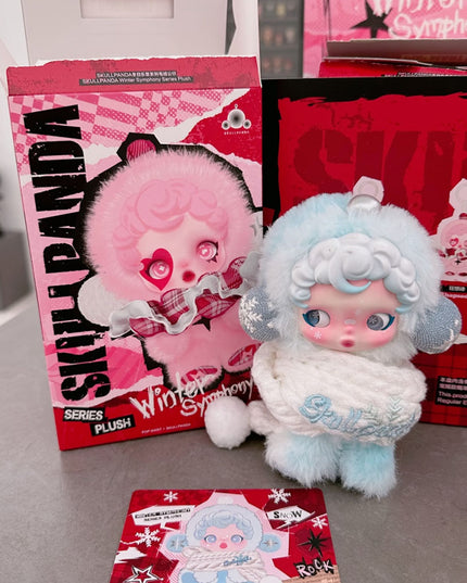 Skullpanda Winter Symphony Series vinyl plush pendant 14cm Song of Snow character front view