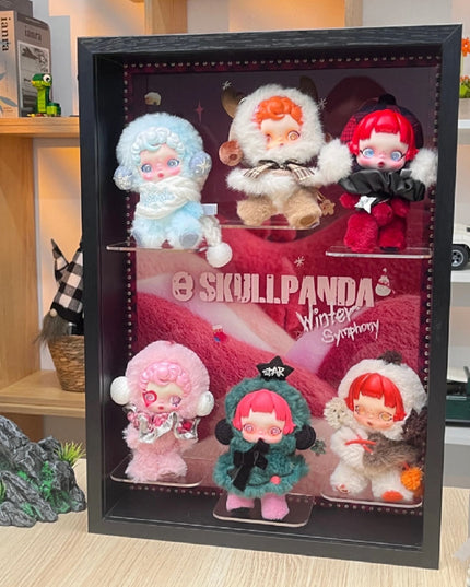 Skullpanda Winter Symphony Series vinyl plush pendant 14cm all 6 confirmed figures front view