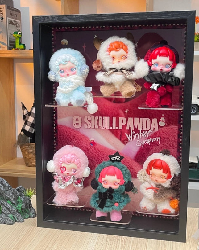 Skullpanda Winter Symphony Series vinyl plush pendant 14cm all 6 confirmed figures front view