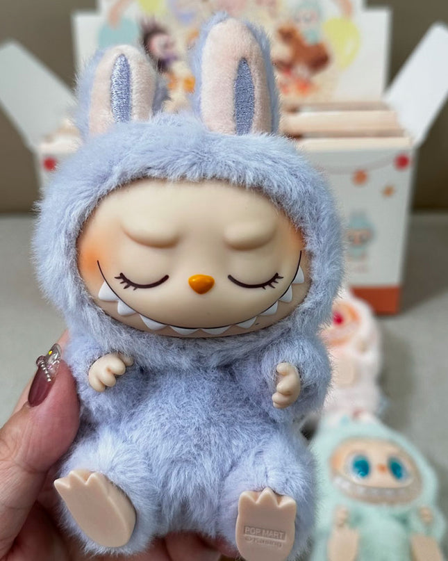 THE MONSTERS Labubu Have a Seat Series vinyl plush pendant 15cm Zizi character front view