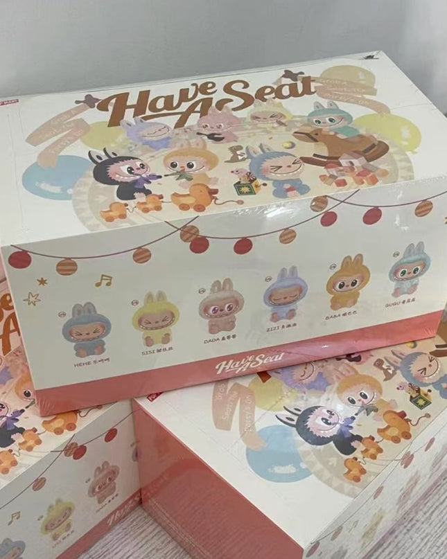 THE MONSTERS Labubu Have a Seat Series vinyl plush pendant 15cm sealed fullset all figures