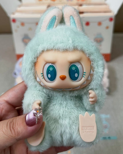 THE MONSTERS Labubu Have a Seat Series vinyl plush pendant 15cm Ququ character front view