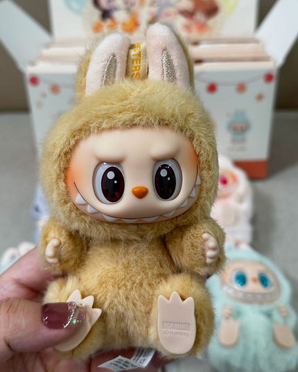 THE MONSTERS Labubu Have a Seat Series vinyl plush pendant 15cm Baba character front view