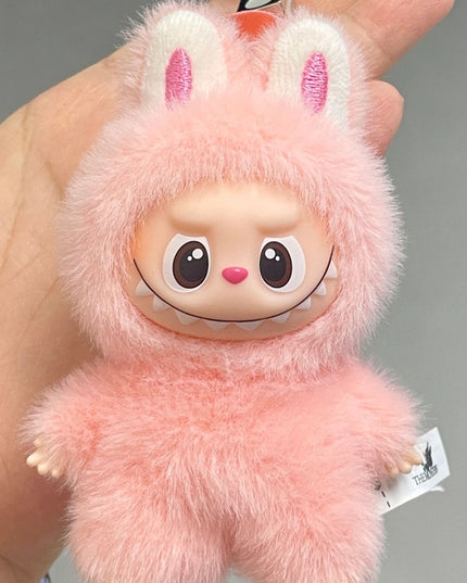 THE MONSTERS Labubu Pin For Love Series V4 vinyl plush pendant 10.5cm letter U front view