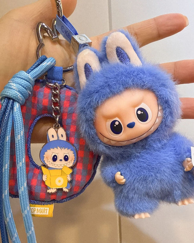 THE MONSTERS Labubu Pin For Love Series V4 vinyl plush pendant 10.5cm letter O front view