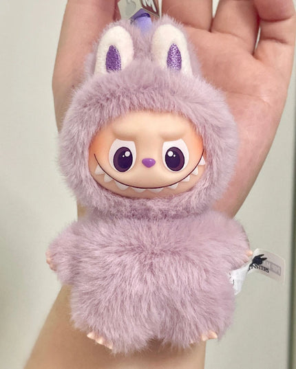 THE MONSTERS Labubu Pin For Love Series V4 vinyl plush pendant 10.5cm letter M front view