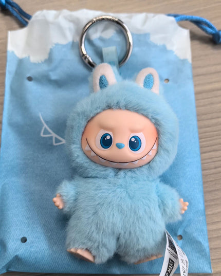 THE MONSTERS Labubu Pin For Love Series V4 vinyl plush pendant 10.5cm letter K front view