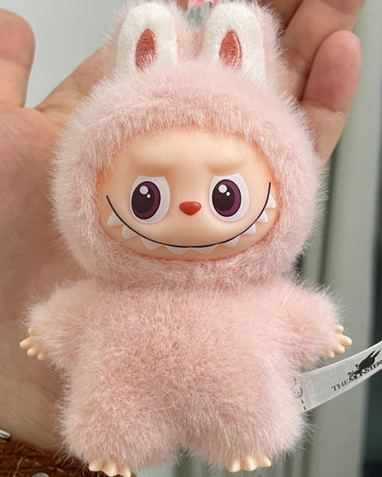 THE MONSTERS Labubu Pin For Love Series V4 vinyl plush pendant 10.5cm letter G front view