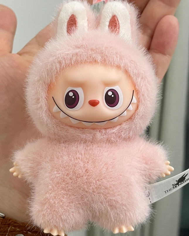 THE MONSTERS Labubu Pin For Love Series V4 vinyl plush pendant 10.5cm letter G front view