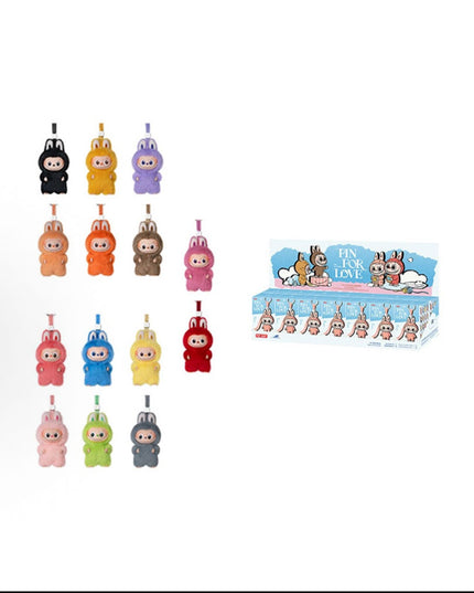 THE MONSTERS Labubu Pin For Love Series V4 Vinyl Plush Pendant 10.5cm