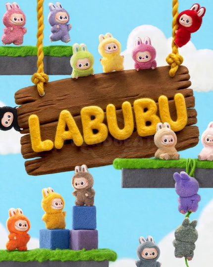 THE MONSTERS Labubu Pin For Love Series V4 Vinyl Plush Pendant 10.5cm