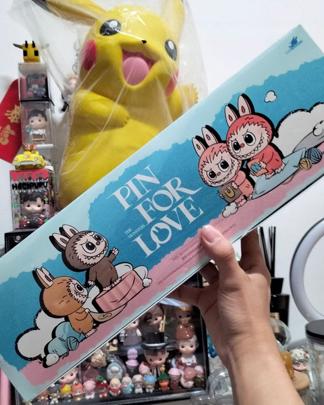 THE MONSTERS Labubu Pin For Love Series V4 vinyl plush pendant 10.5cm N-Z series sealed fullset all figures