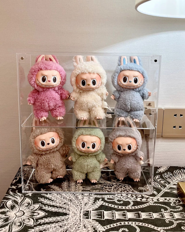 THE MONSTERS Labubu Tasty Macarons V1 vinyl plush pendant 17cm all 6 confirmed figures front view
