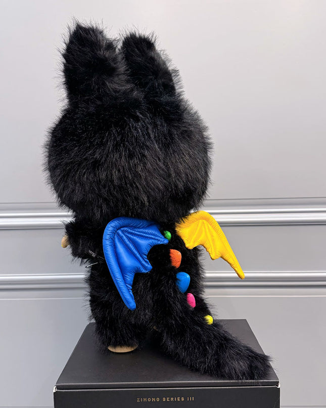 Zimomo 10th Anniversary plush doll full body side view 58cm