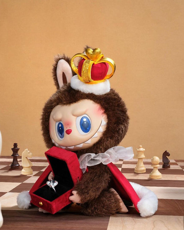 Labubu Let's Checkmate Series The King vinyl plush doll 37cm detail view