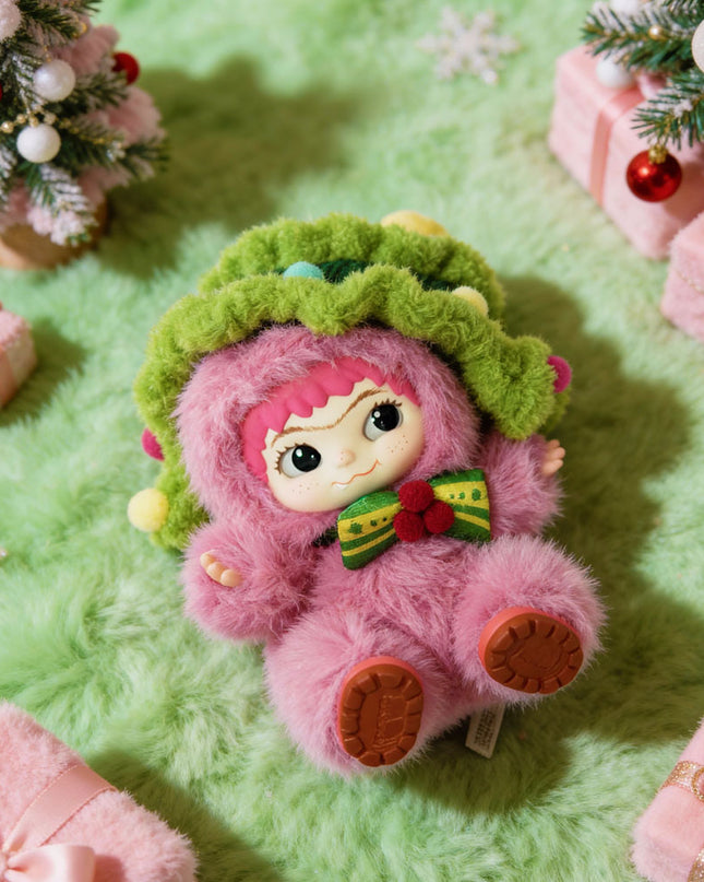 WAKUKU Santa Cutie in Pink Series Vinyl Plush Limited Figure 19cm