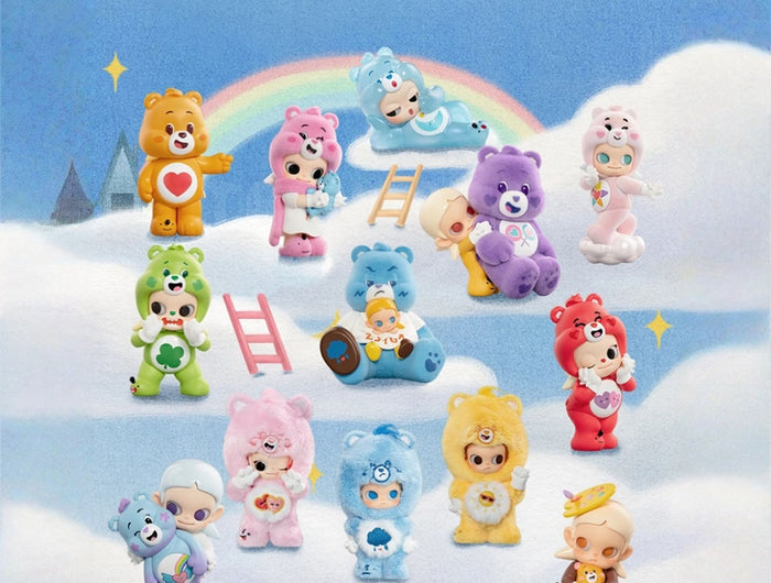 	Zsiga x Care Bears Series blind box figures full lineup display view